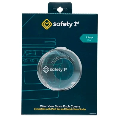 Image of Safety 1st Child Proof Clear View Stove Knob Covers (Set of 5)