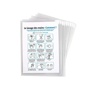 Image of Tarifold KANG Antimicrobial Transparent Sleeve, For A4 Documents, Pack Of 25, Non Reflective PVC
