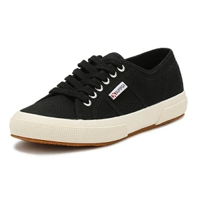 Image of Superga Unisex Cotu Classic Trainers Trainers, Black, 2.5 UK
