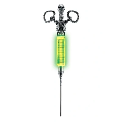 Image of Disguise Men&#039;s Radioactive Glowing Syringe Costume Accessory, Silver/Green, Adult