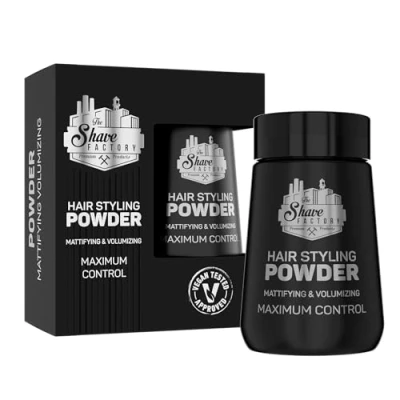 Image of The Shave Factory Hair Styling Powder 20g Wax, BLACK