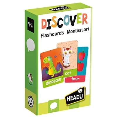 Image of Headu Discover Flashcards, Montessori Learning Resources, Toddler Toys, Educational Games, Age 1 4 Years