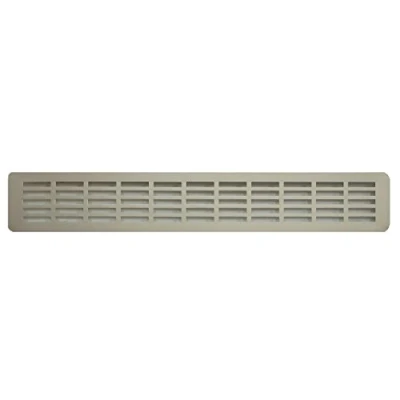 Image of Kitchen Worktop Aluminium Air Vent Grate 51.5 x 7 cm / 20&quot; 3&quot; inch, Plinth Heat Ventilation Grille, Closet Anodized Grille.