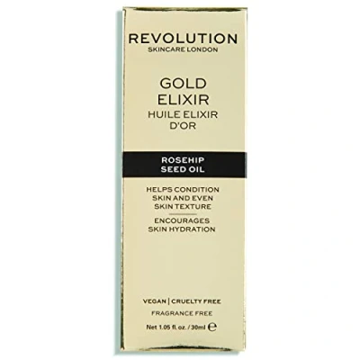 Image of Revolution Beauty London Skincare, Gold and Rosehip Seed Oil Nourishing, Oil, 30ml