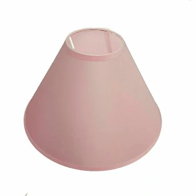 Image of 9&quot; (23cm) Cotton Textured Fabric Coolie Light Shade Table Ceiling Lamp Shades (Rose)