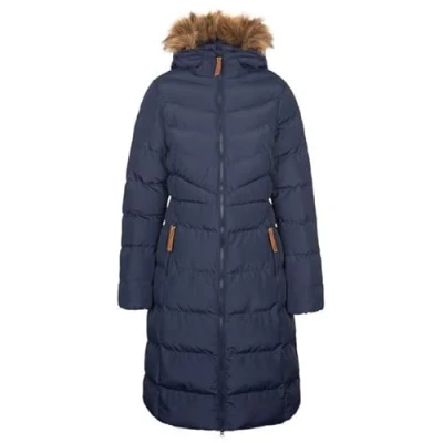Image of Trespass Womens Audrey II Padded Longer Length Jacket Coat Navy M 12