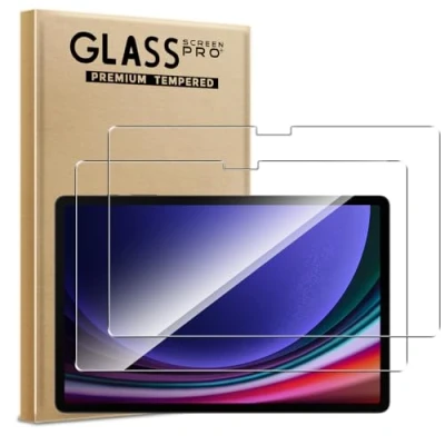 Image of Pollachi for Samsung Galaxy Tab S10 Plus Screen Protector [2 Pack] Tempered Glass Film Plus,Protective 9H Hardness,Shatterproof,Anti Fingerprints,No Bubbles