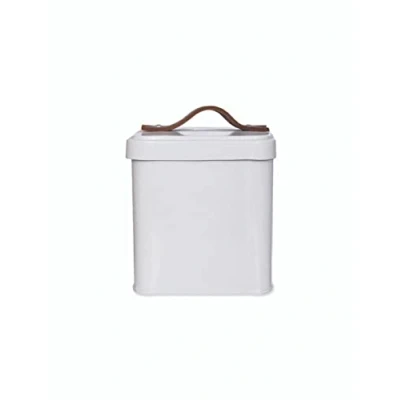 Image of Garden Trading Stowell Pet Treat Tin Crafted in Powder Coated Steel H15 X W12 D12cm