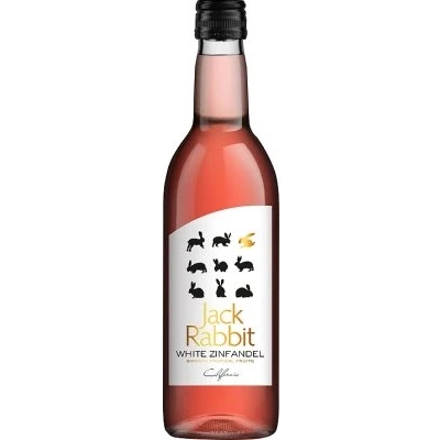 Image of Jack Rabbit White Zinfandel Californian Rose Wine (12 x 18.7cl Single Serve Bottles)
