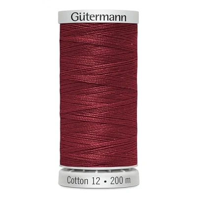 Image of Gutermann No 12 Sulky Cotton Embroidery Thread 200m 1035 Red, Wine Each