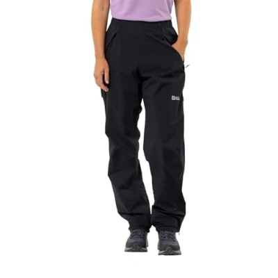 Image of Jack Wolfskin Women&#039;s Rainy Days 3L Pants W Rain Trousers, Black, M