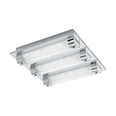 Image of Eglo 97056, Tolorico, LED Bathroom Wall Light, Stainless Steel, LED, 7W, Chrome &amp; Crystal