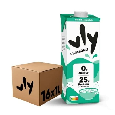 Image of vly A Creamy Delicious Pea Protein + Calcium Milk Alternative Vegan UNSWEETENED Sugar Free &amp; Rich Plant based Optimal Healthy Substitute Drink