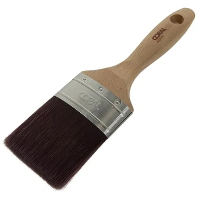 Image of Coral 31745 Aspire 3 inch Paint Brush Professional Firm Straight Cut with Oval Profile for Fast Accurate Ultra Smooth Finish Trade Emulsion or Gloss FSC Wood Handle