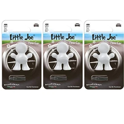 Image of Little Joe Set of 3 Air Freshener Up to Zi 45 Days Fresh in Car, Truck, Office, Home, Wardrobe etc. (White/New Car)