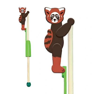 Image of Animal Acrobats Red Panda from Deluxebase. A Wooden Jungle Toy for Toddlers and Kids