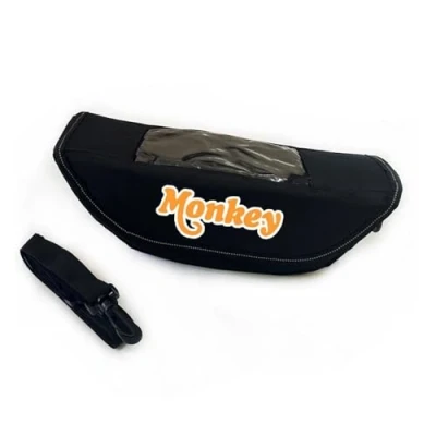 Image of QIBOZNG Handlebar Bag For HO&amp;NDA Monkey 125 125z Motorcycle Accessory Waterproof And Dustproof Storage Navigation Bag(Black6)