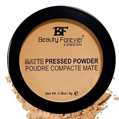 Image of Beauty Forever Matte Pressed Powder, Oil Free &amp; Lightweight, 8gms (05 Amber)