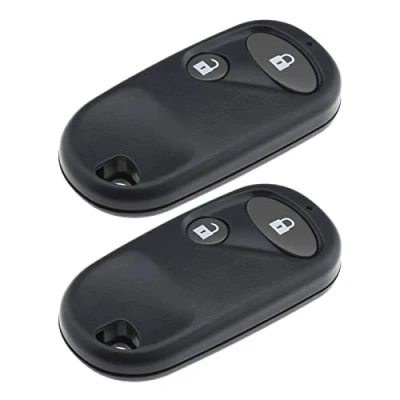 Image of EMSea 2Pcs Remote Key Shell Replacement Compatible with Honda Civic CRV Accord Jazz etc 2 Button Fob Case ABS Grey