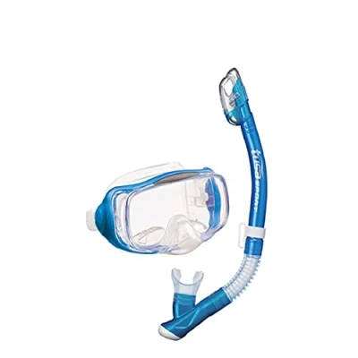 Image of TUSA Sport UC3325 Mask and Snorkel Set ADULT PRO Fishtail Blue, TSUC3325ASFB