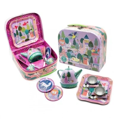 Image of Floss &amp; Rock Musical Tin Tea Set Fairy Tale