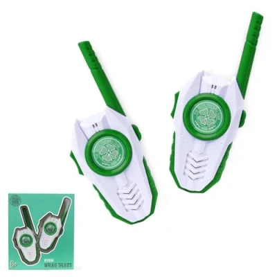 Image of Celtic FC Officially Licensed Walkie Talkie 2 Pack Set Easy to Use Durable Ideal Kids Outdoor Toy Gift For Bhoys and Wee Lasses