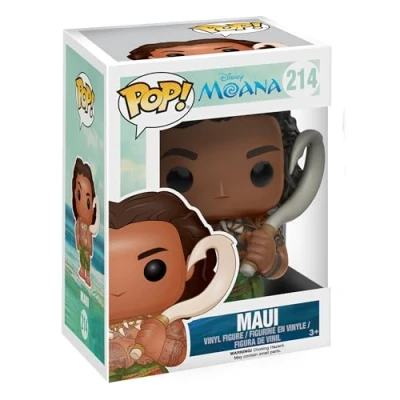 Image of Funko Pop! Disney: Moana Maui Collectable Vinyl Figure Gift Idea Official Merchandise Toys for Kids &amp; Adults Movies Fans Model Collectors and Display