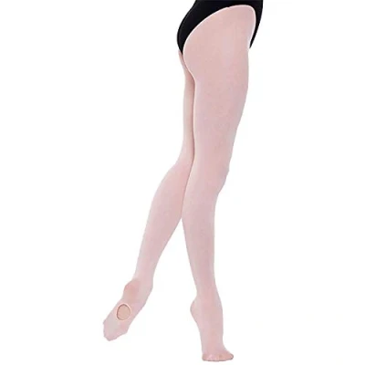 Image of Silky Childrens Girls Dance Essential Full Foot Tights (1 Pair) (3 5 Years) (Pink)