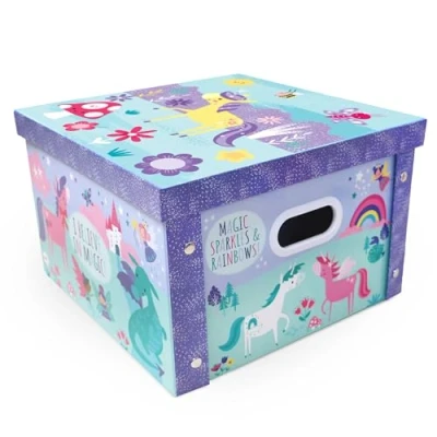 Image of Robert Frederick Unicorns Collapsible Storage Box Large