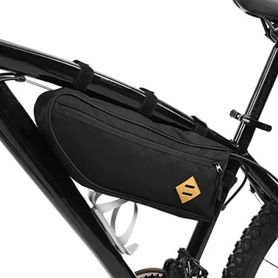 Image of Bike Bag, Waterproof Triangle Frame Saddle Pouch Front tube Storage Panniers with Phone Bag for Outdoor Cycling (L) Ride