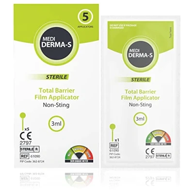 Image of Medi Derma S Barrier Ease Skin Protection Applicator: Gentle Defense for Mild to Moderate Damage 3ml x 5 Pack