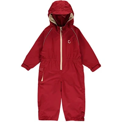 Image of Hippychick Puddle Suit 18 24 Months Snowsuit For Kids Waterproof Overalls All in one Rain Fiesta Red