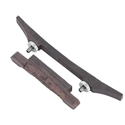 Image of Mandolin Bridge,Flat Top Bridge,Mandolin Bridge Accessory, Adjustable Rosewood String Height Musical Instrument Accessory
