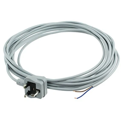 Image of Spares2go Mains Cable/Power Lead &amp; Plug for Bosch, Bush, Hoover Vacuum Cleaners (8 Metres)