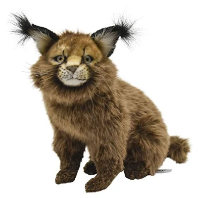 Image of Caracal Cat Sitting Plush Soft Toy by Hansa.26cm 7047