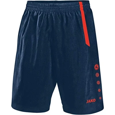 Image of JAKO Sport Pants Turin Men&#039;s Shorts Navy/Flame, XX Large