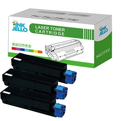 Image of InkJello Compatible Toner Cartridge Replacement for Oki B412 B432 B512 MB472 MB492 MB562 (Black, 3 Pack)