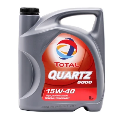 Image of 0501CA107C27466925 Engine Oil TOTAL Quartz 5000 2148645 15W 40 5l Mineral MERCEDES BENZ: G Class Off Road, CITROËN: Xantia Hatchback