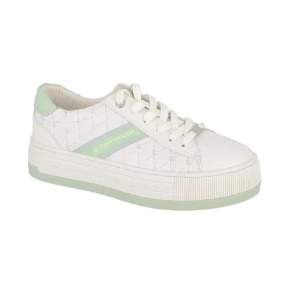 Image of TOM TAILOR Women&#039;s 5391304 Sneaker, White Mint, 5 UK