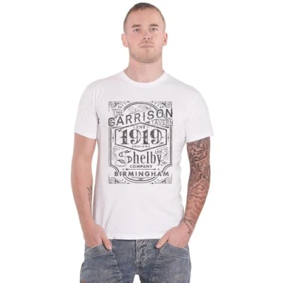 Image of Peaky Blinders Garrison Pub T Shirt S White