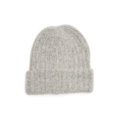 Image of Pieces Women&#039;s PCPYRON Structured Hood NOOS BC Beanie Hat, Whitecap Gray, Einheitsgröße
