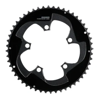 Image of SRM PLATO ROAD RED 52 DIENTES 11V 110 BCD BLACK
