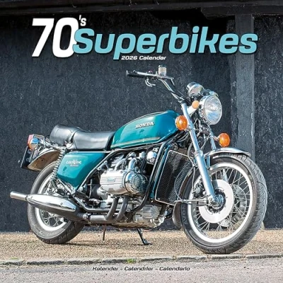 Image of 70&#039;s Superbikes Calendar 2026