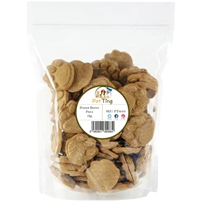 Image of Premium Peanut Butter Paws Dog Treat 1kg (Peanut Paws)