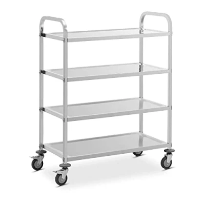 Image of Serving trolley Kitchen Castors Stainless steel 4 levels 108 kg