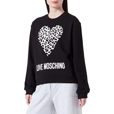 Image of Love Moschino Womens Sweatshirt Black Size EU 44 (Womens)