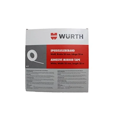 Image of Wurth 894918 NASTRO Specchio Würth Bianco larghezza 25 mm e lunghezza m, Black
