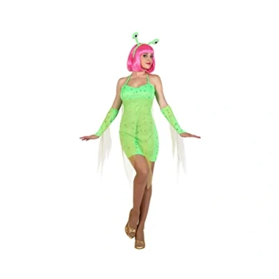 Image of ATOSA 22987 Costume Alien Woman M L Green Carnival