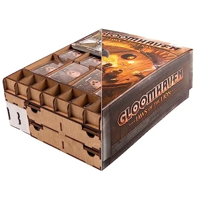 Image of SMONEX Organizer Compatible with Gloomhaven Jaws of The Lion Convenient Board Game Box Four Player Trays