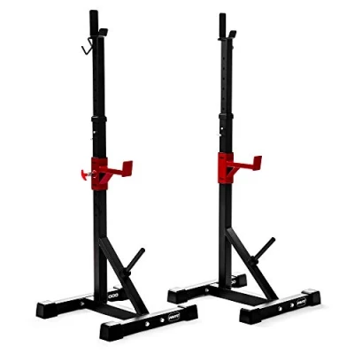 Image of VIAVITO ST1000 Adjustable Squat Stands with Barbell Spotter Catchers